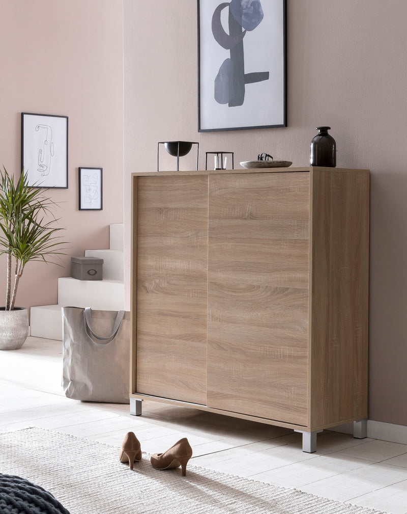 Schuhschrank WL5.713 Sonoma Holz 100x108x37,5cm 20 Paar Modern Flur