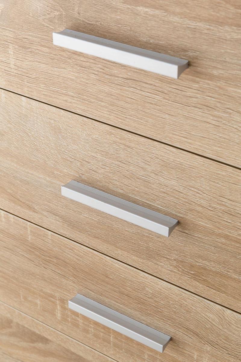 Rollcontainer WL5.749 40x70,5x33cm Sonoma 4 Schubladen Bürocontainer