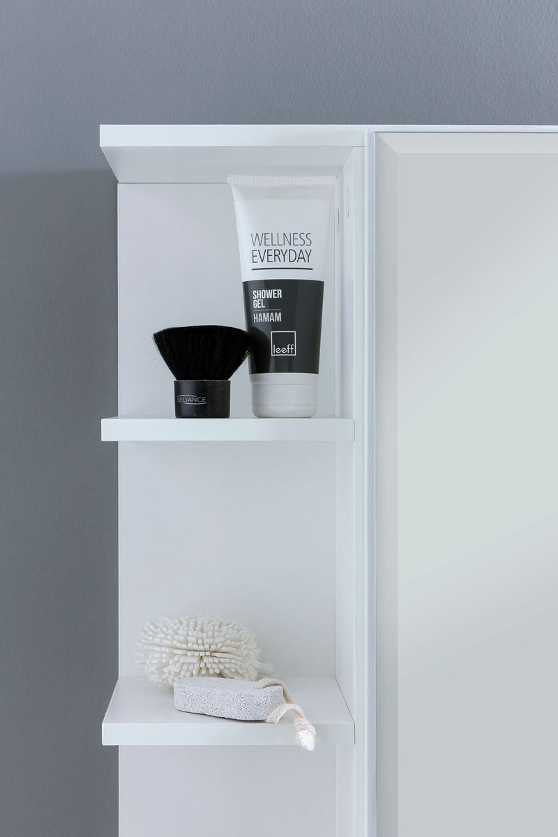 Hängeschrank WL5.754 Weiß 80x64,5x20cm Spanplatte Spiegelschrank