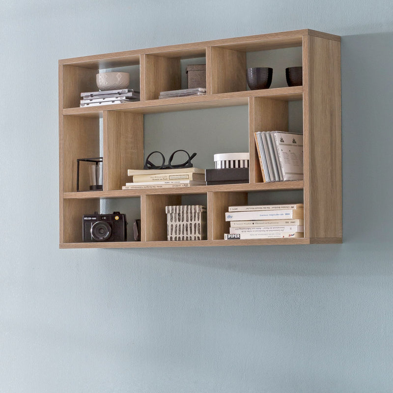 Wandregal WL5.809 Sonoma Eiche 75x51x16cm Holz Modern Schwebend