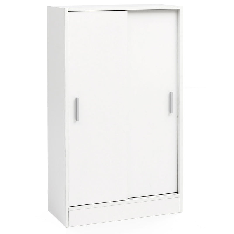 Aktenschrank WL5.817 Holz Weiß 60x107,5x28,5cm Modern Mehrzweckschrank