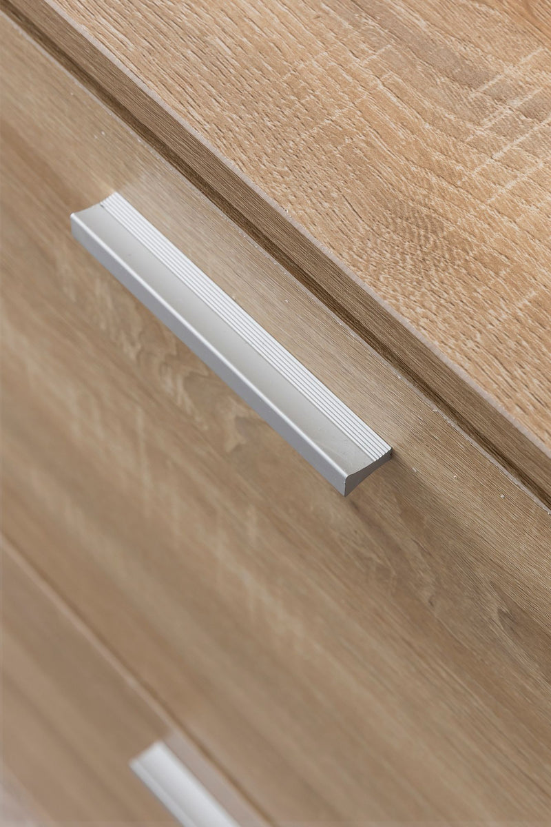 Schuhschrank WL5.828 120x81x24cm Holz Sonoma 4 Fächer Flurkommode