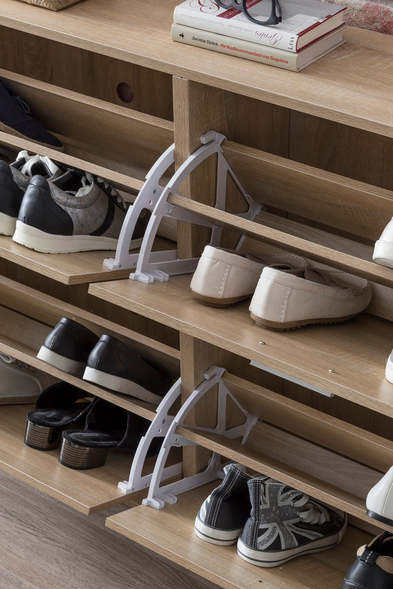 Schuhschrank WL5.828 120x81x24cm Holz Sonoma 4 Fächer Flurkommode