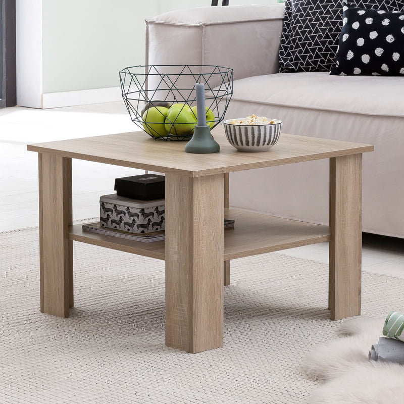 Couchtisch WL5.833 Sonoma Eiche 60x42x60cm mit Ablage Stauraum