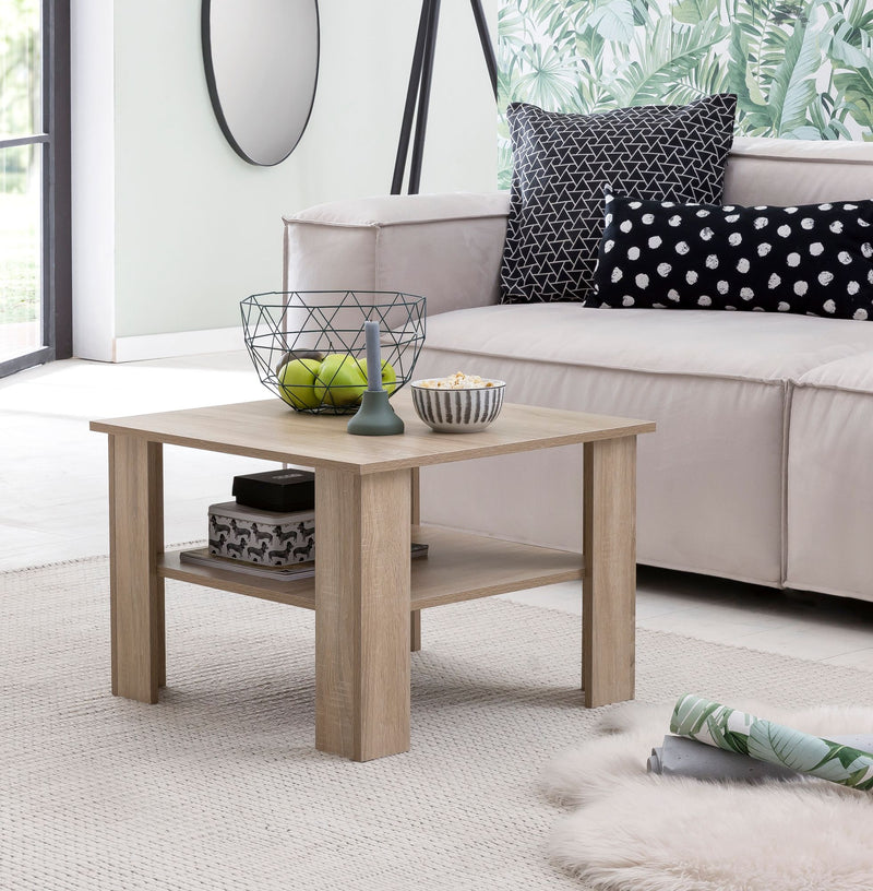 Couchtisch WL5.833 Sonoma Eiche 60x42x60cm mit Ablage Stauraum