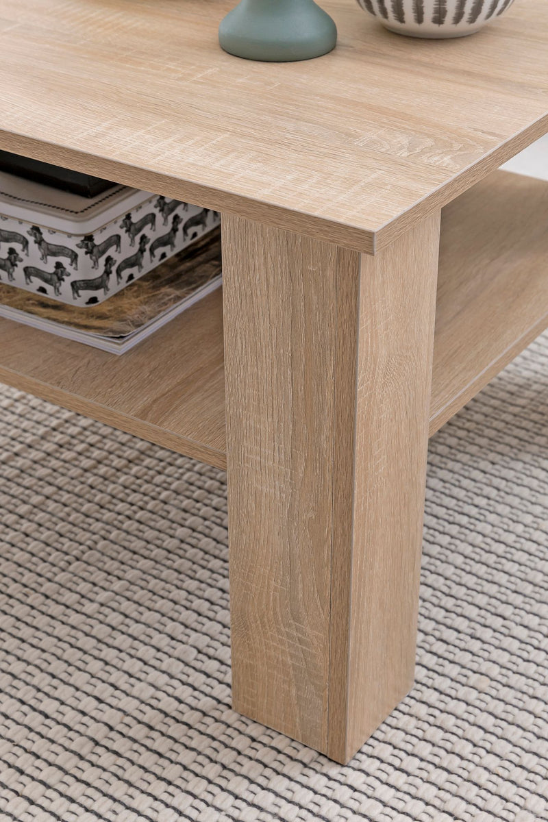 Couchtisch WL5.833 Sonoma Eiche 60x42x60cm mit Ablage Stauraum