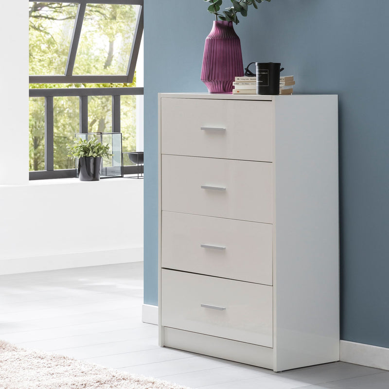 Sideboard WL5.864 Weiß Hochglanz 60x90x30cm Holz Modern Esszimmer