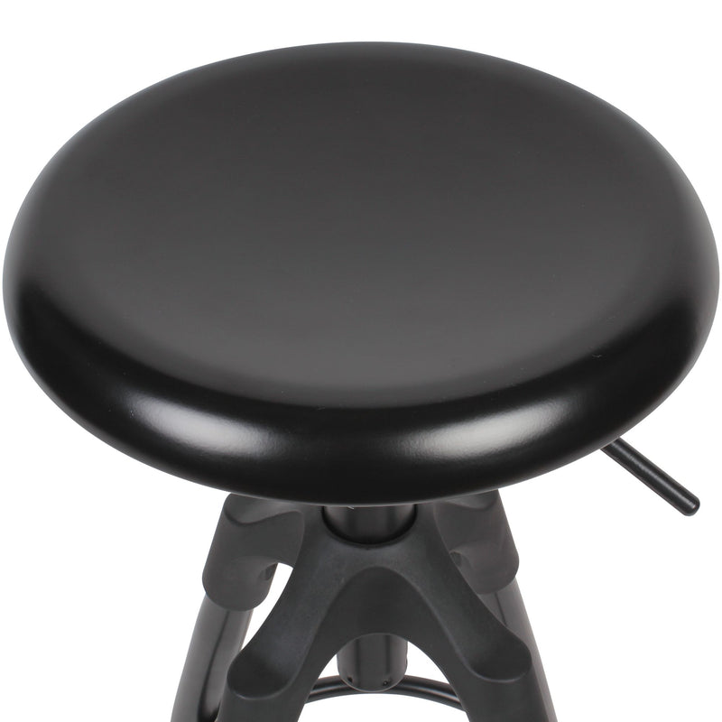 Barhocker Schwarz Metall 72-80cm Industrial Tresenhocker 100kg