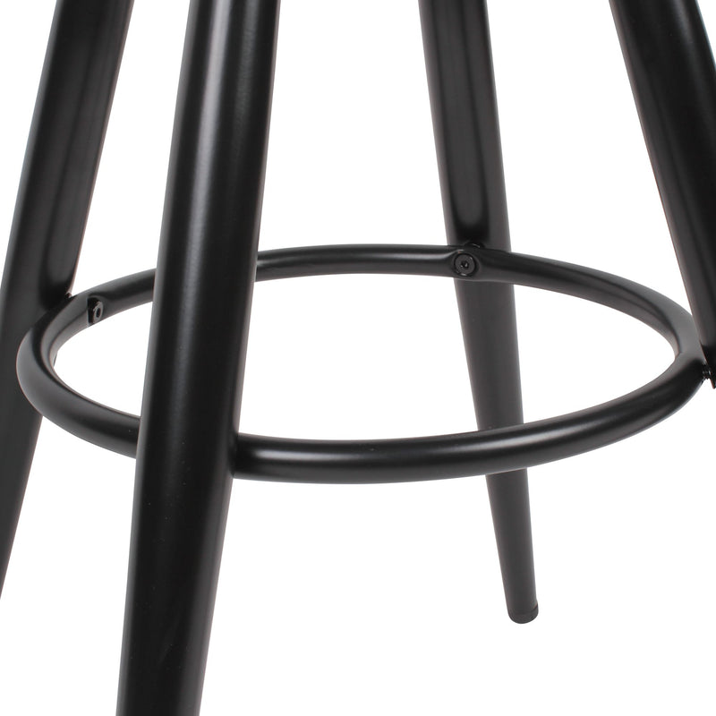 Barhocker Schwarz Metall 72-80cm Industrial Tresenhocker 100kg