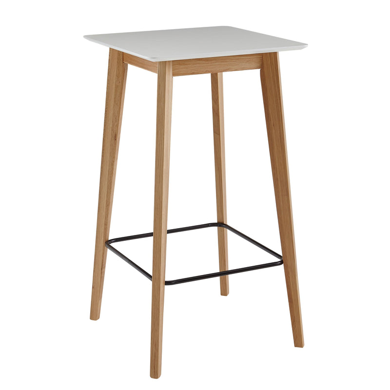 Stehtisch 60x110x60cm Weiß Eiche Skandinavisch Bartisch 4 Personen
