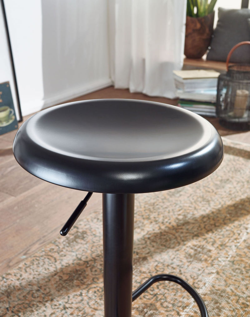 Barhocker Schwarz Metall 58-79cm Drehbar Design Küchenhocker 100kg
