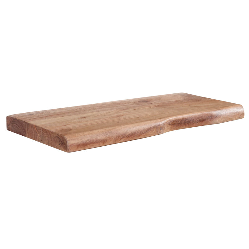 Wandregal Baumkante Akazie Massivholz 60cm Landhausstil Natur