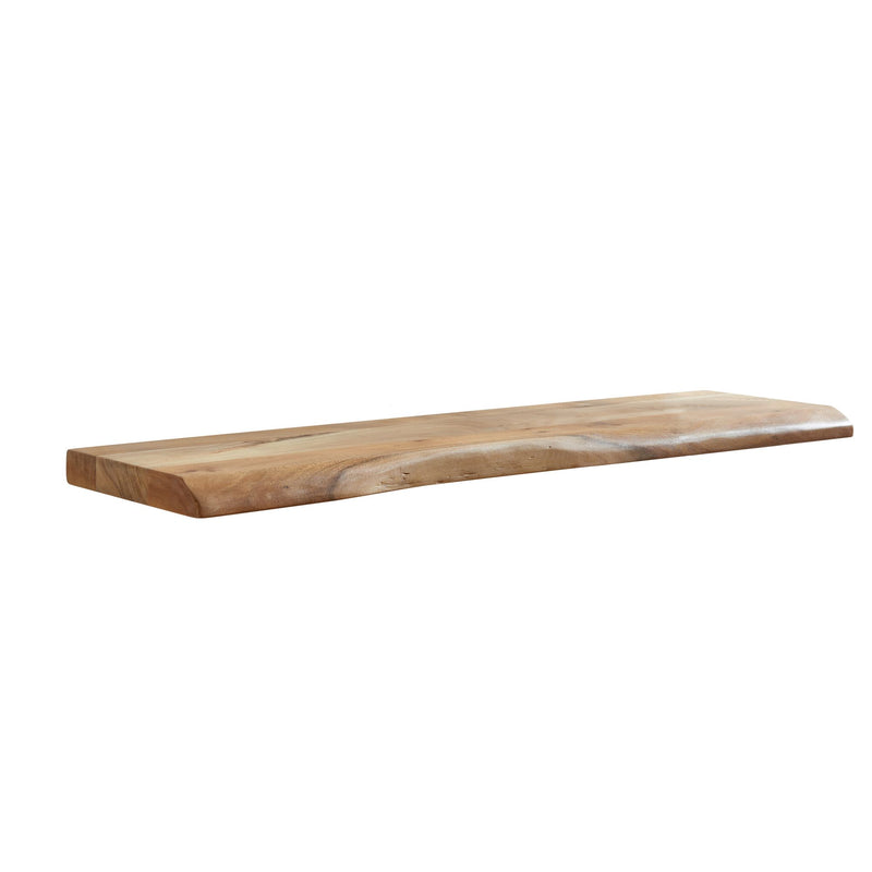 Wandregal Baumkante Akazie Massivholz 100cm Landhausstil Natur