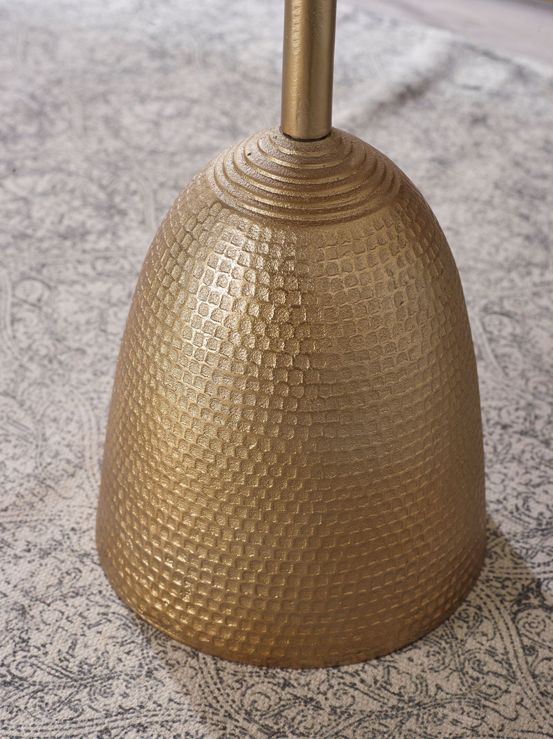 Beistelltisch Gold Aluminium 33x33x53cm Rund Modern Wohnzimmer