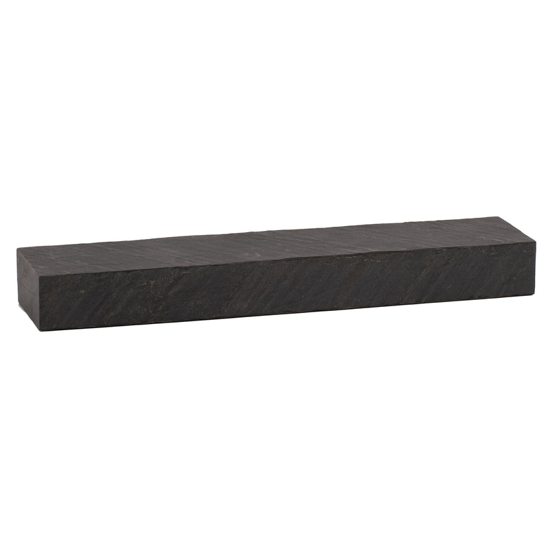 Wandregal 90x10x20cm Mango Massivholz Steinoptik Anthrazit Modern
