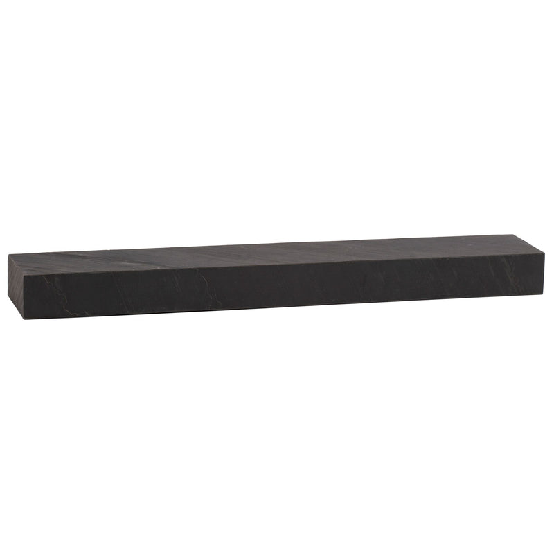 Wandregal 120x10x20cm Mango Massivholz Steinoptik Anthrazit Modern