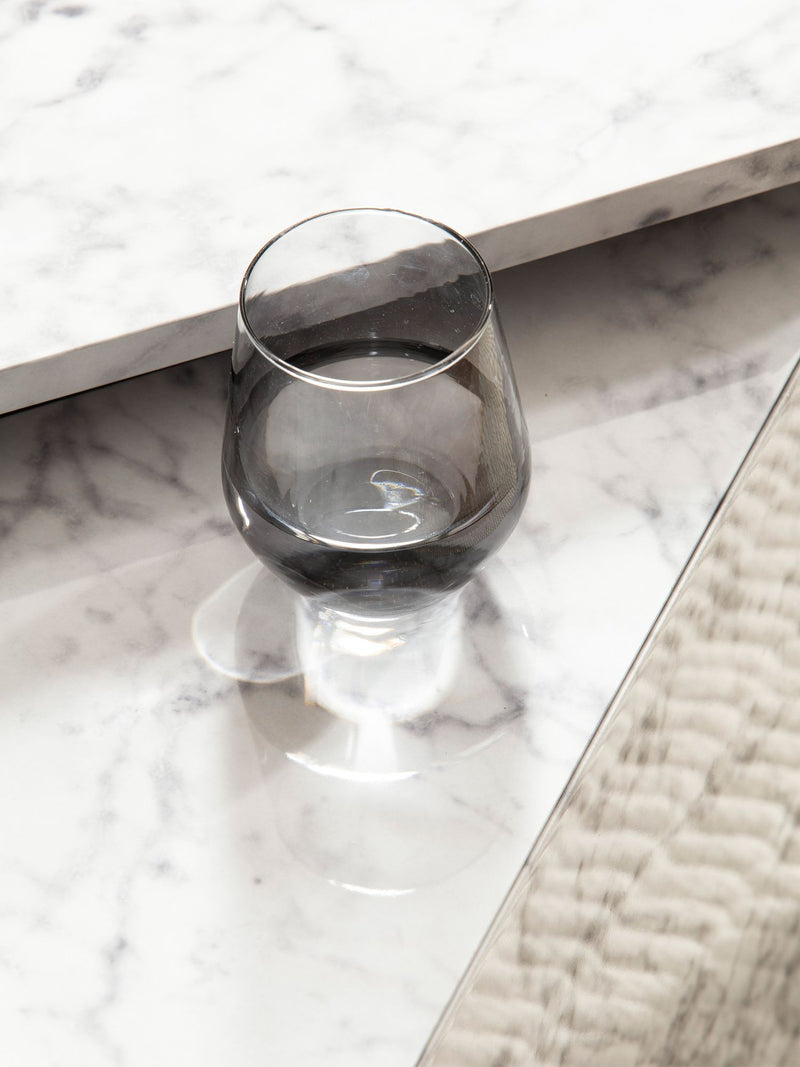 Couchtisch Set Monobloc Weiß Hochglanz Marmoroptik Satztisch Eckig