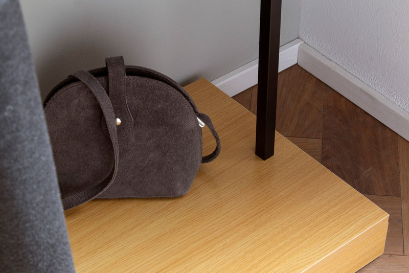 Garderobe Eiche-Dekor 145x165x40cm Flur Modern mit Kommode & Spiegel