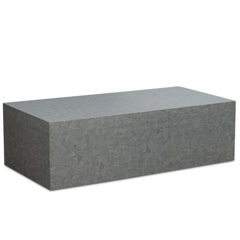 Couchtisch MONOBLOC 100x50x30cm Beton-Optik Grau Rechteckig Modern