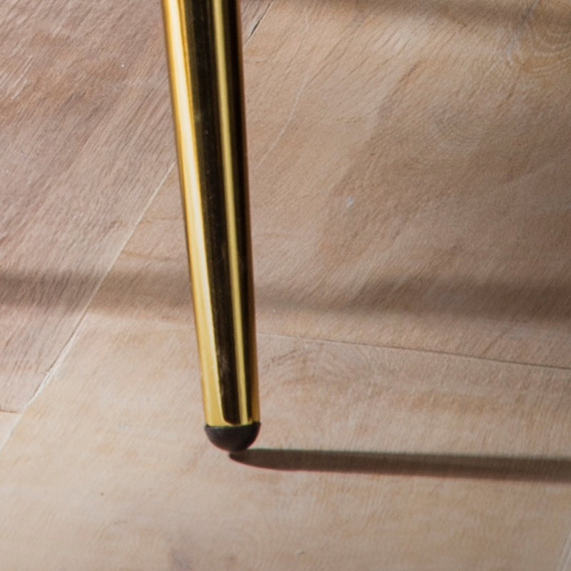 Esszimmerstuhl Tulpe Samt Schwarz Goldbeine Skandinavisches Design