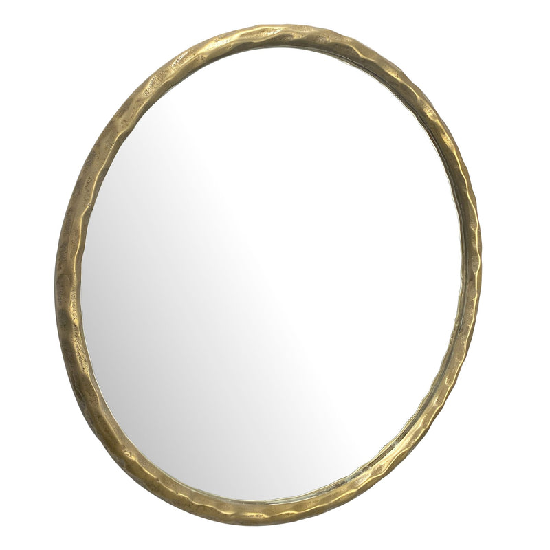 Wandspiegel Rund 60cm Metallrahmen Gold Modern Flur Garderobe