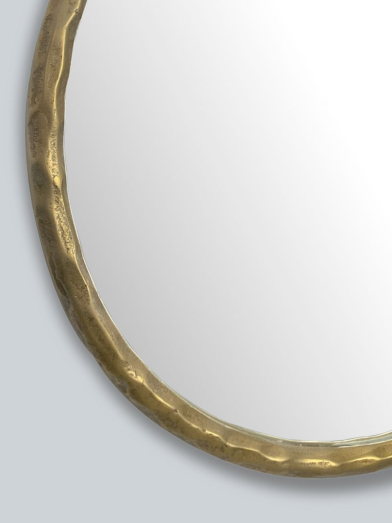 Wandspiegel Rund 60cm Metallrahmen Gold Modern Flur Garderobe