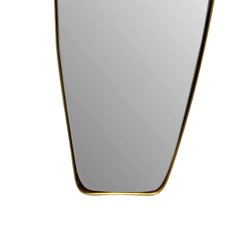 Wandspiegel Asymmetrisch 33x90cm Metall Gold Modern Flurspiegel