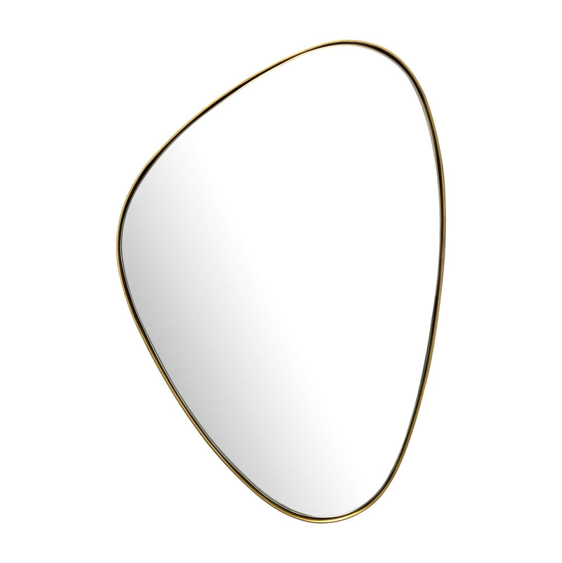 Wandspiegel Asymmetrisch 46x70cm Metall Gold Modern Flurspiegel