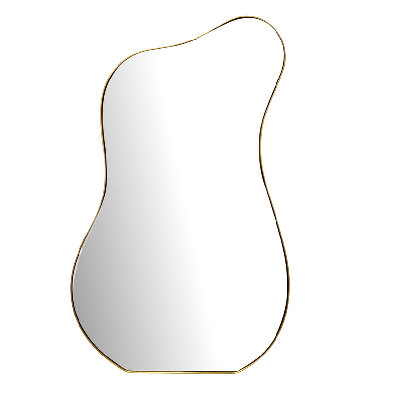 Wandspiegel Asymmetrisch 60x100cm Metall Gold Modern Flurspiegel