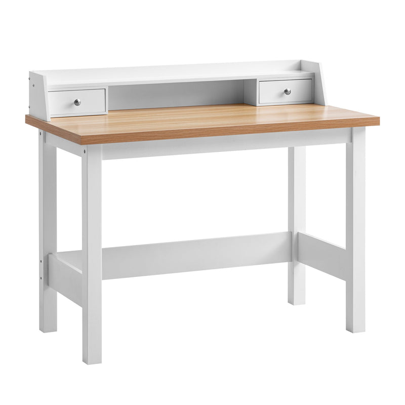 Schreibtisch 106x53x90cm Weiß mit Schublade Homeoffice Computertisch