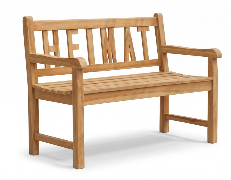 Gartenbank HEIMAT 2-Sitzer aus Teak | Wetterfest & Langlebig