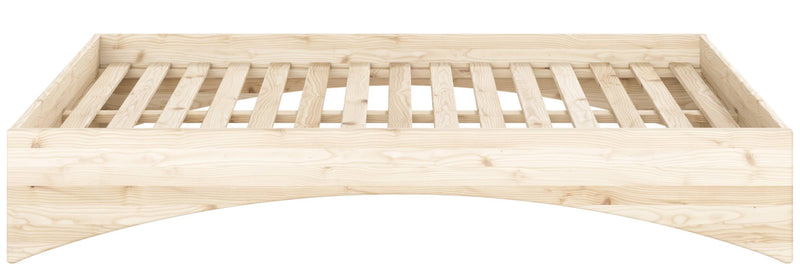 Massivholzbett ORBIT BED Raw Kiefer natur 3 Größen