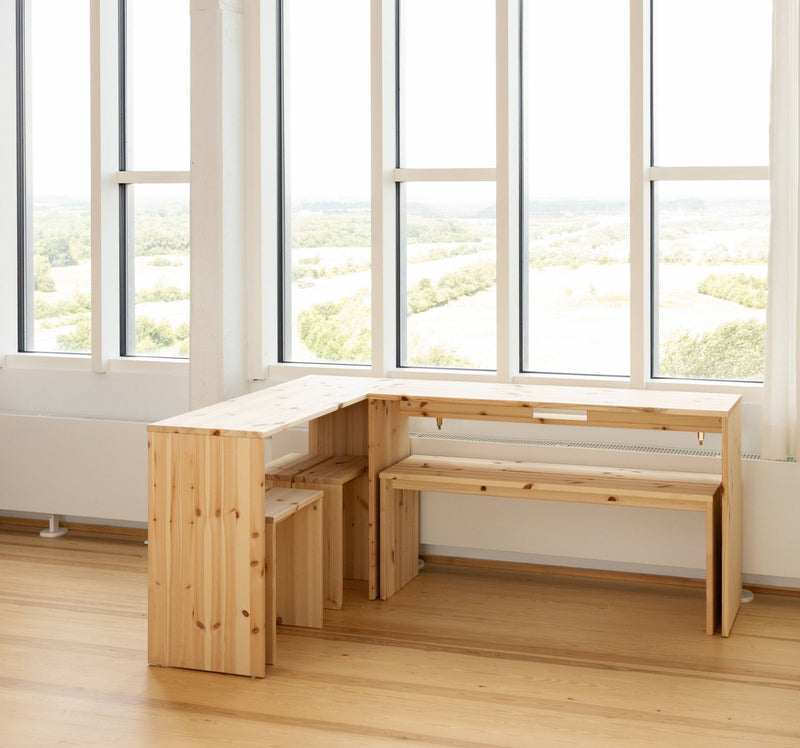Bank Tischbank JOIN-IN Bench Raw Kiefer massiv unbehandelt von Karup