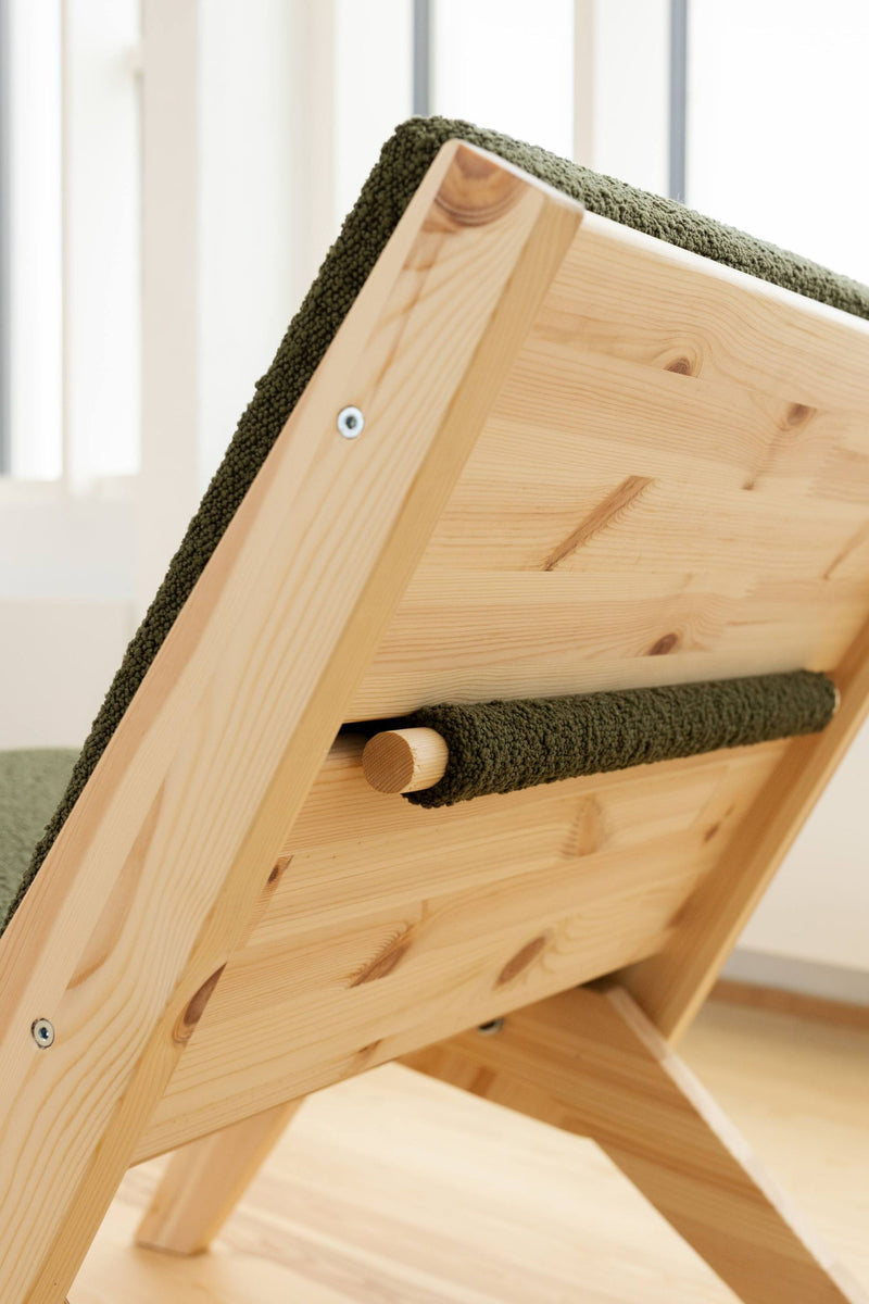 Design Sessel SWAY Lounge Chair klappbar Kiefer unbehandelt von Karup