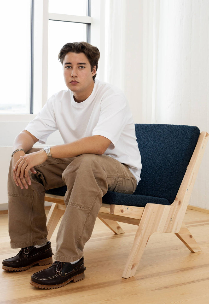 Design Sessel SWAY Lounge Chair klappbar Kiefer unbehandelt von Karup