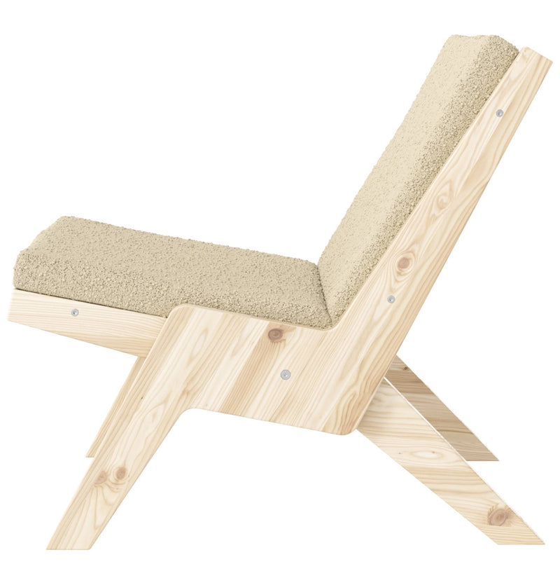 Design Sessel SWAY Lounge Chair klappbar Kiefer unbehandelt von Karup