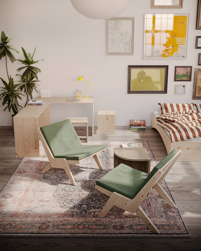 Design Sessel SWAY Lounge Chair klappbar Kiefer unbehandelt von Karup