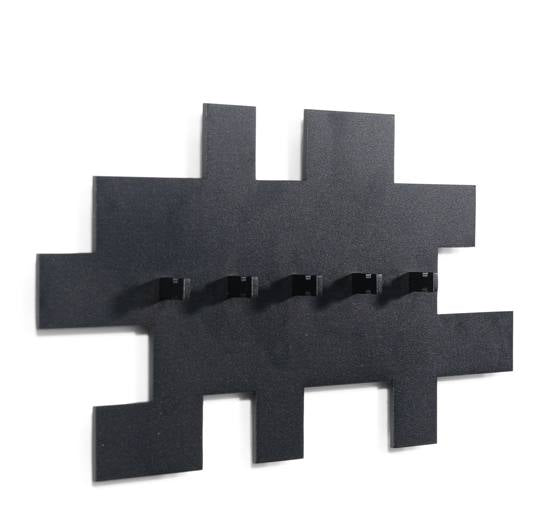 Garderobe TETROMINO Hakenleiste Stahl Skandinavisch von Spinder