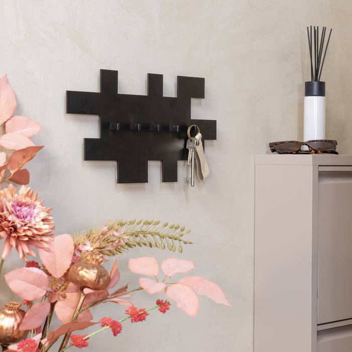 Garderobe TETROMINO Hakenleiste Stahl Skandinavisch von Spinder