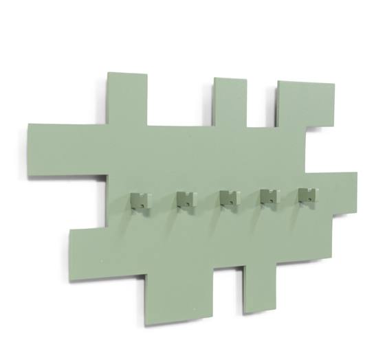 Garderobe TETROMINO Hakenleiste Stahl Skandinavisch von Spinder