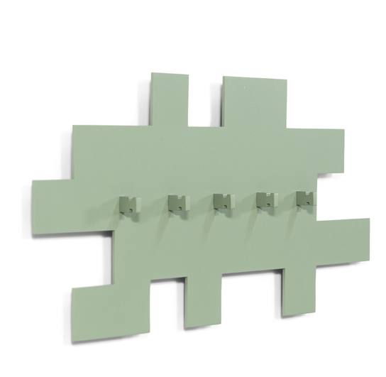 Garderobe TETROMINO Hakenleiste Stahl Skandinavisch von Spinder