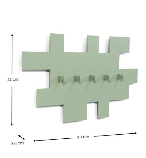 Garderobe TETROMINO Hakenleiste Stahl Skandinavisch von Spinder