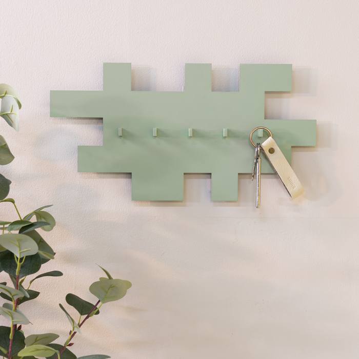 Garderobe TETROMINO Hakenleiste Stahl Skandinavisch von Spinder