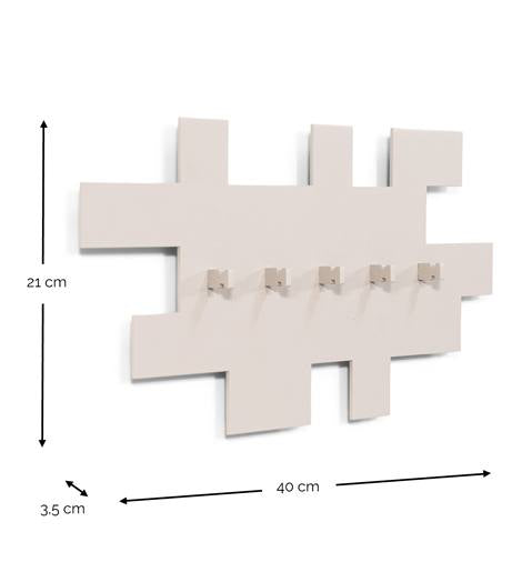 Garderobe TETROMINO Hakenleiste Stahl Skandinavisch von Spinder