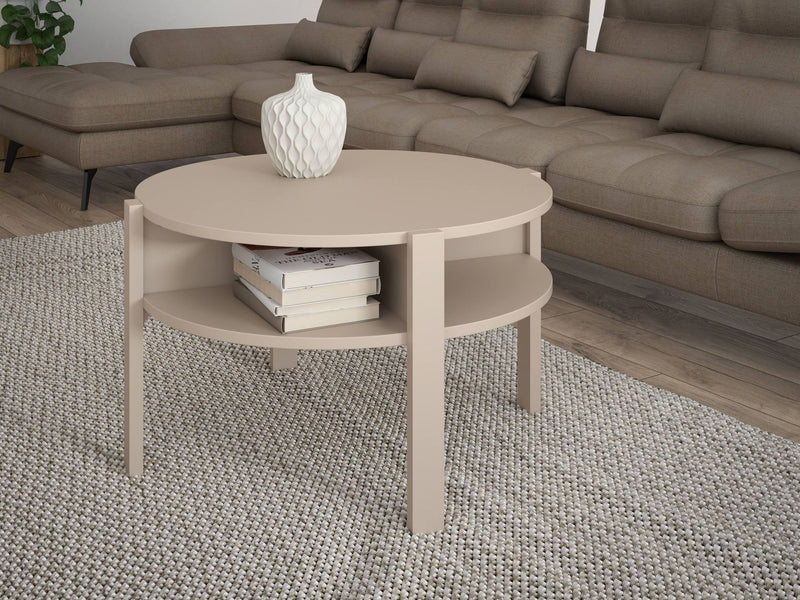 Couchtisch TOBAGO rund Ø 75 cm Sandfarben, von Forte