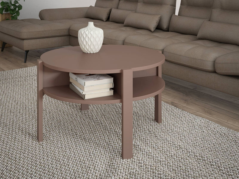 Couchtisch TOBAGO rund Ø 75 cm Terracotta, von Forte