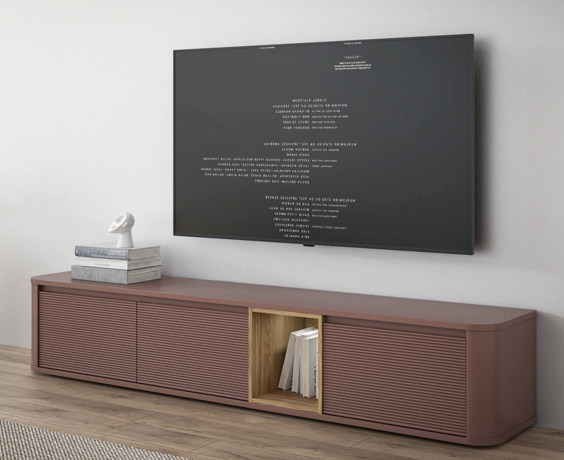 TV-Board Lowboard BREATHTAKER 215 mit 3 Klappen in drei Farben, Forte