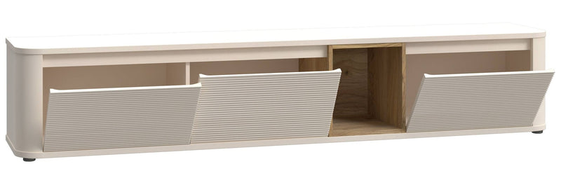 TV-Board Lowboard BREATHTAKER 215 mit 3 Klappen in drei Farben, Forte