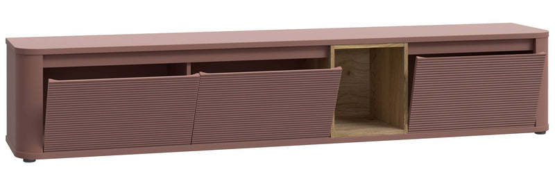 TV-Board Lowboard BREATHTAKER 215 mit 3 Klappen in drei Farben, Forte