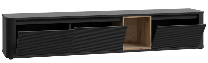 TV-Board Lowboard BREATHTAKER 215 mit 3 Klappen in drei Farben, Forte